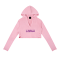 Vintage Washed Raw Edge Hoodie