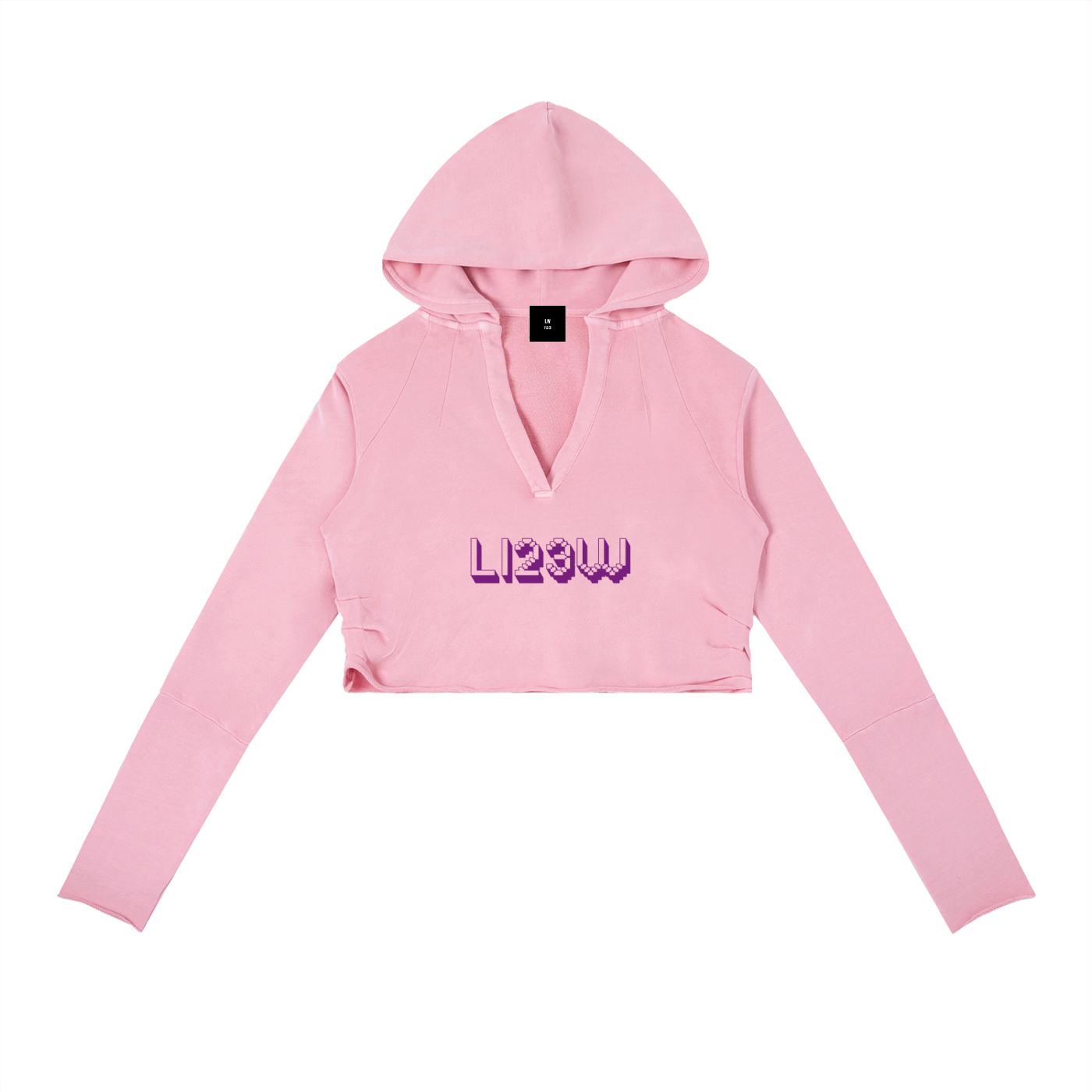 Vintage Washed Raw Edge Hoodie