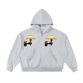 LW 123 Fleeced Full-Zip Boxy Hoodie