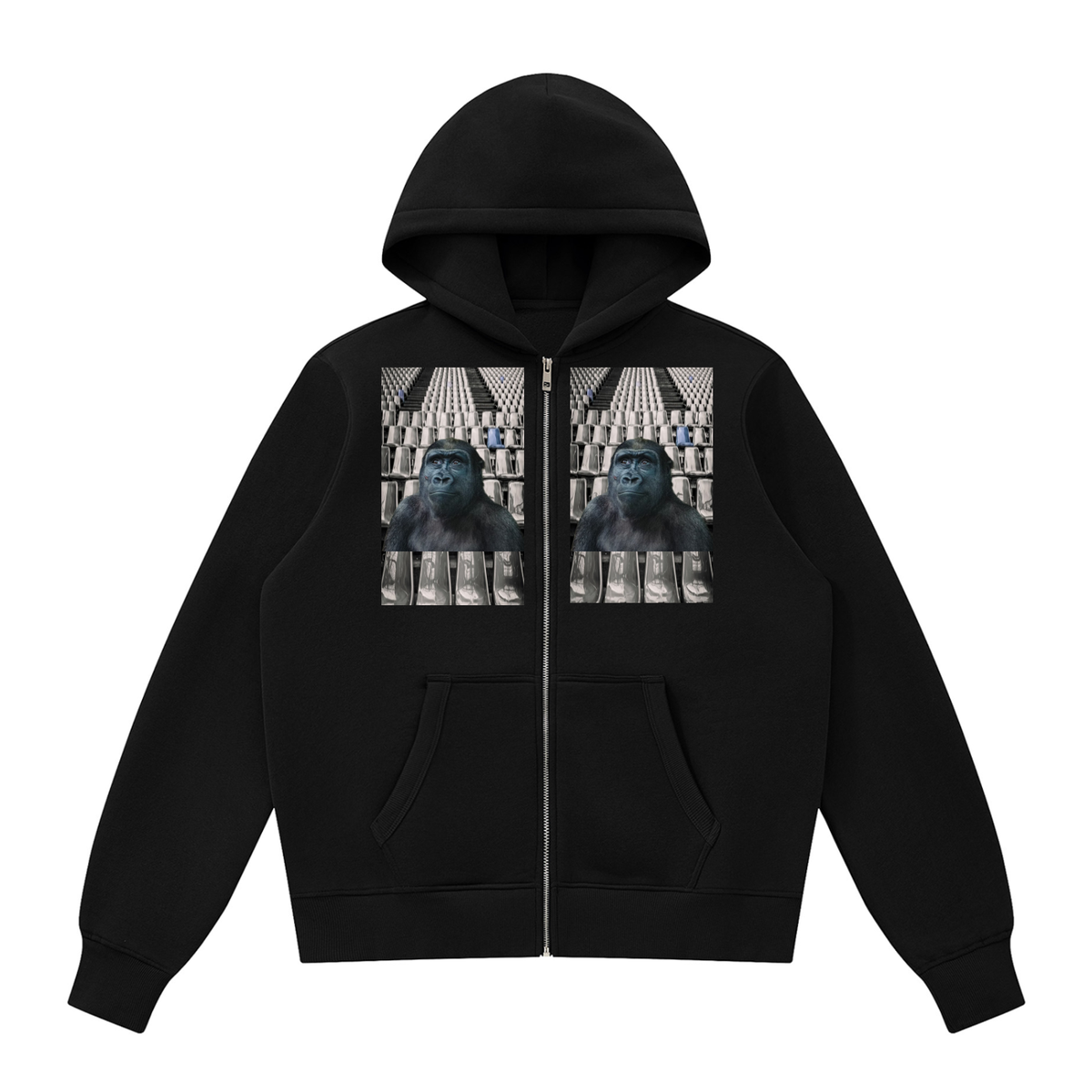 LW 123  Fleece Full Zip Hoodie