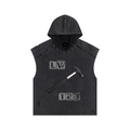 Snow Washed Boxy Hooded Tank Top