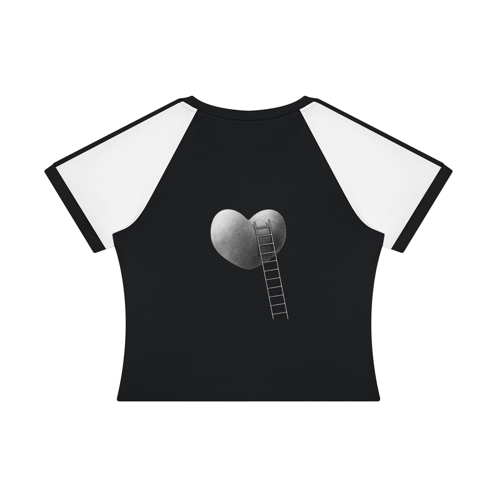LW 123 Women’s Slim Raglan Color Block T-Shirt