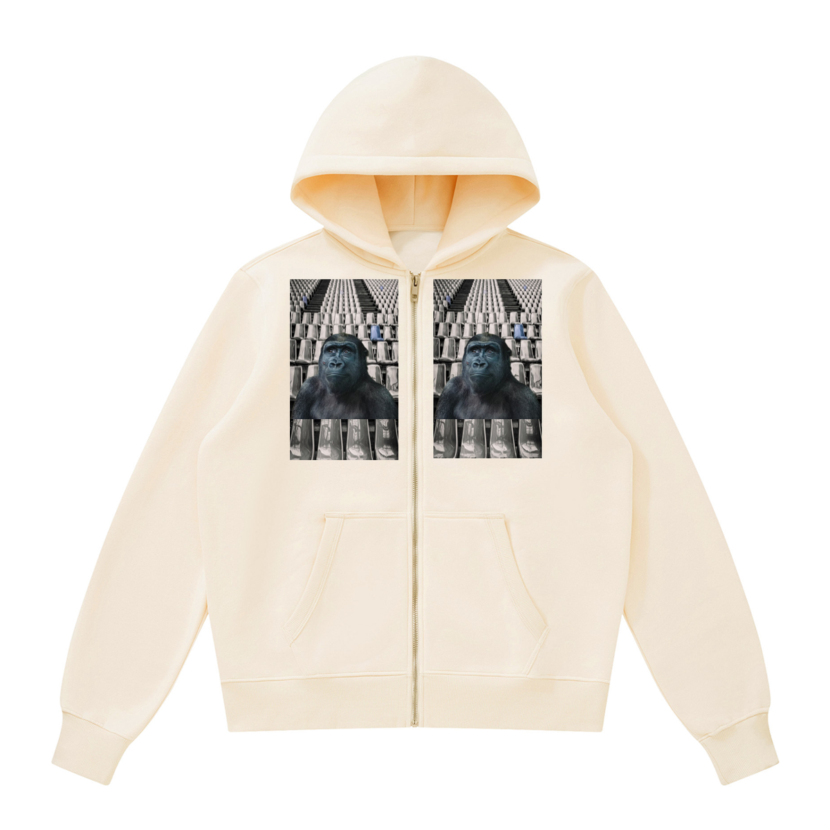 LW 123  Fleece Full Zip Hoodie