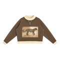LW 123 Women’s Mock Neck Crewneck Sweatshirt