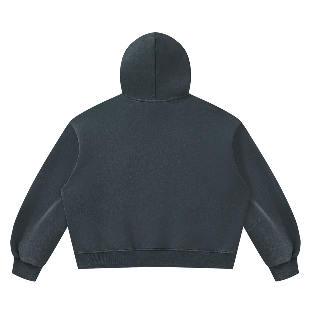 LW 123 Vintage Wash Boxy Fleece Hoodie