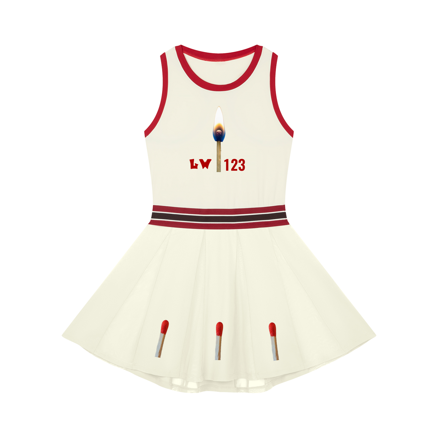 Women's Color Block A-Line Sleeveless Dress