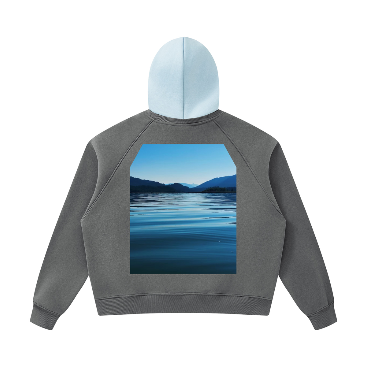 LW 123 Fleece Raglan Color Block Hoodie