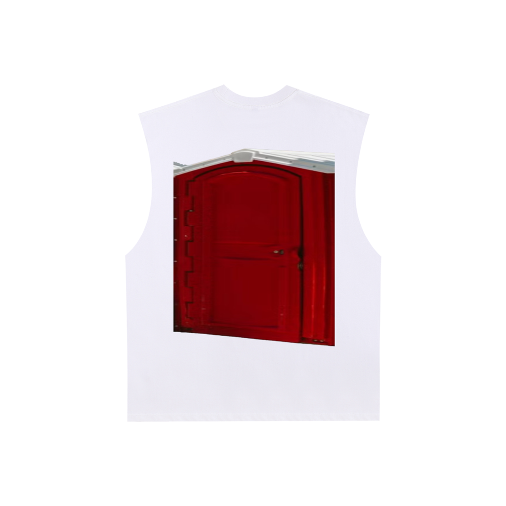 Raw Edge Cotton Tank Top