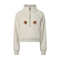 Cropped Half-Zip Sweatshirt