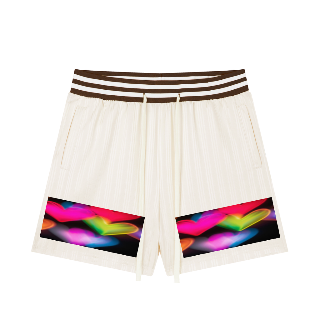 LW 123  Striped Drawstring Shorts