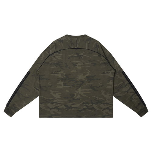 LW 123  Camo Loose Long Sleeve T-Shirt