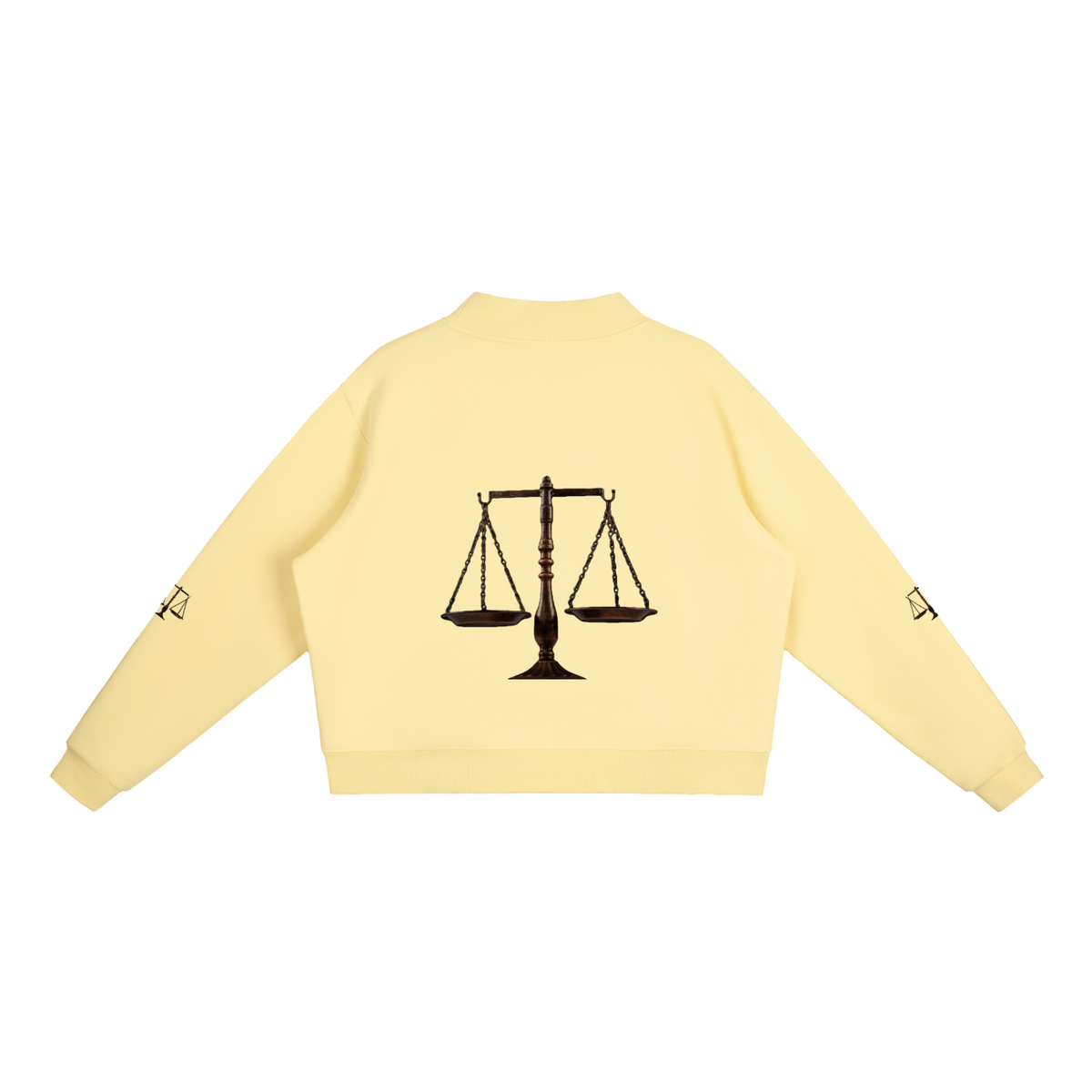 LW 123 Fleece Mock-Neck Crew Sweatshirt