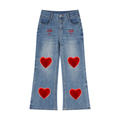 LW 123 Women’s Vintage Wash Wide Leg Jeans
