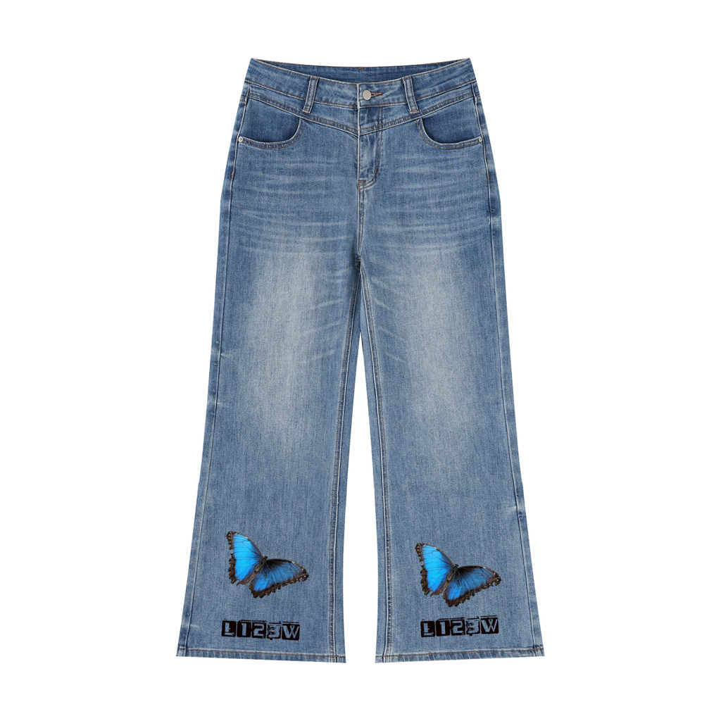 Women’s Vintage Wash Wide Leg Jeans