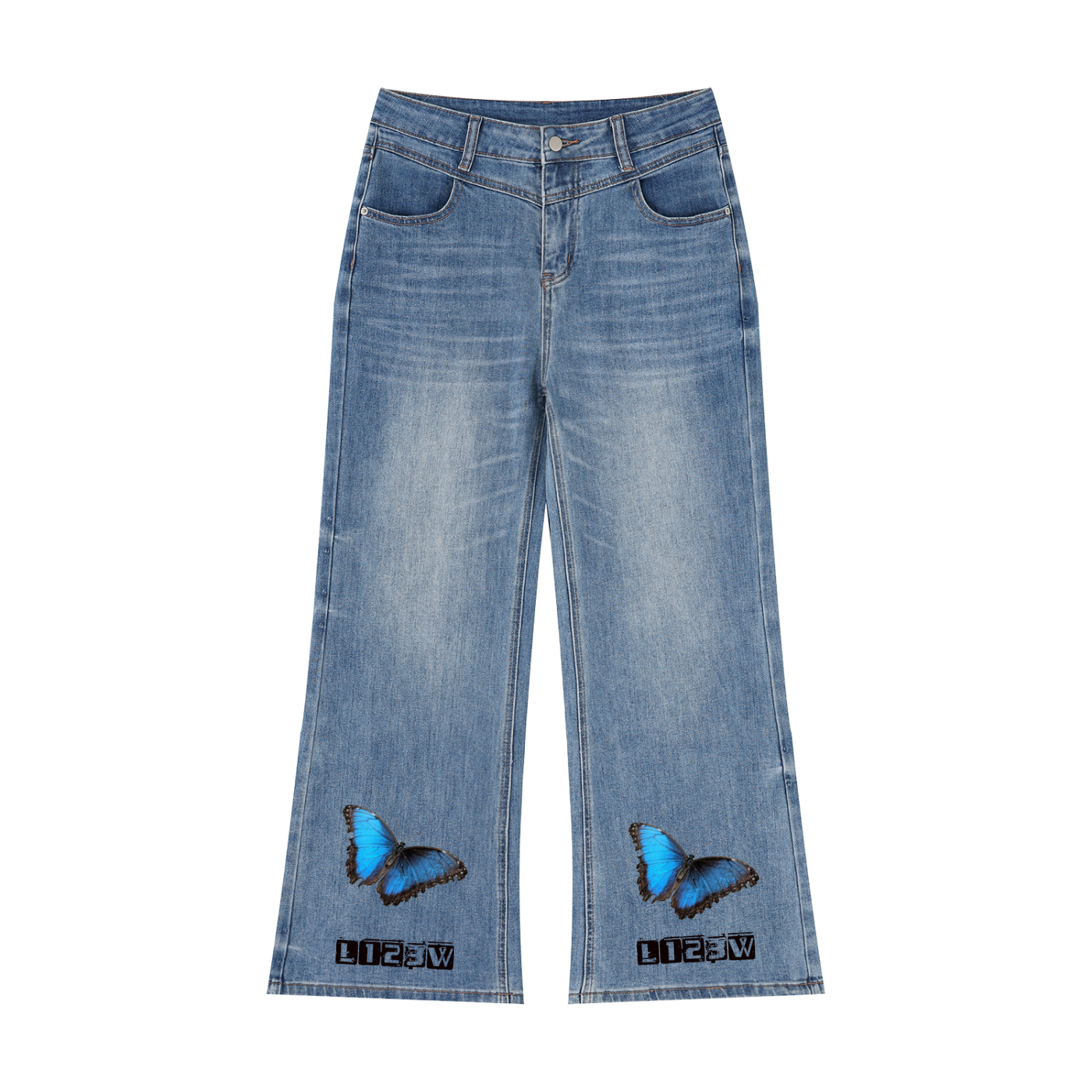 Women’s Vintage Wash Wide Leg Jeans
