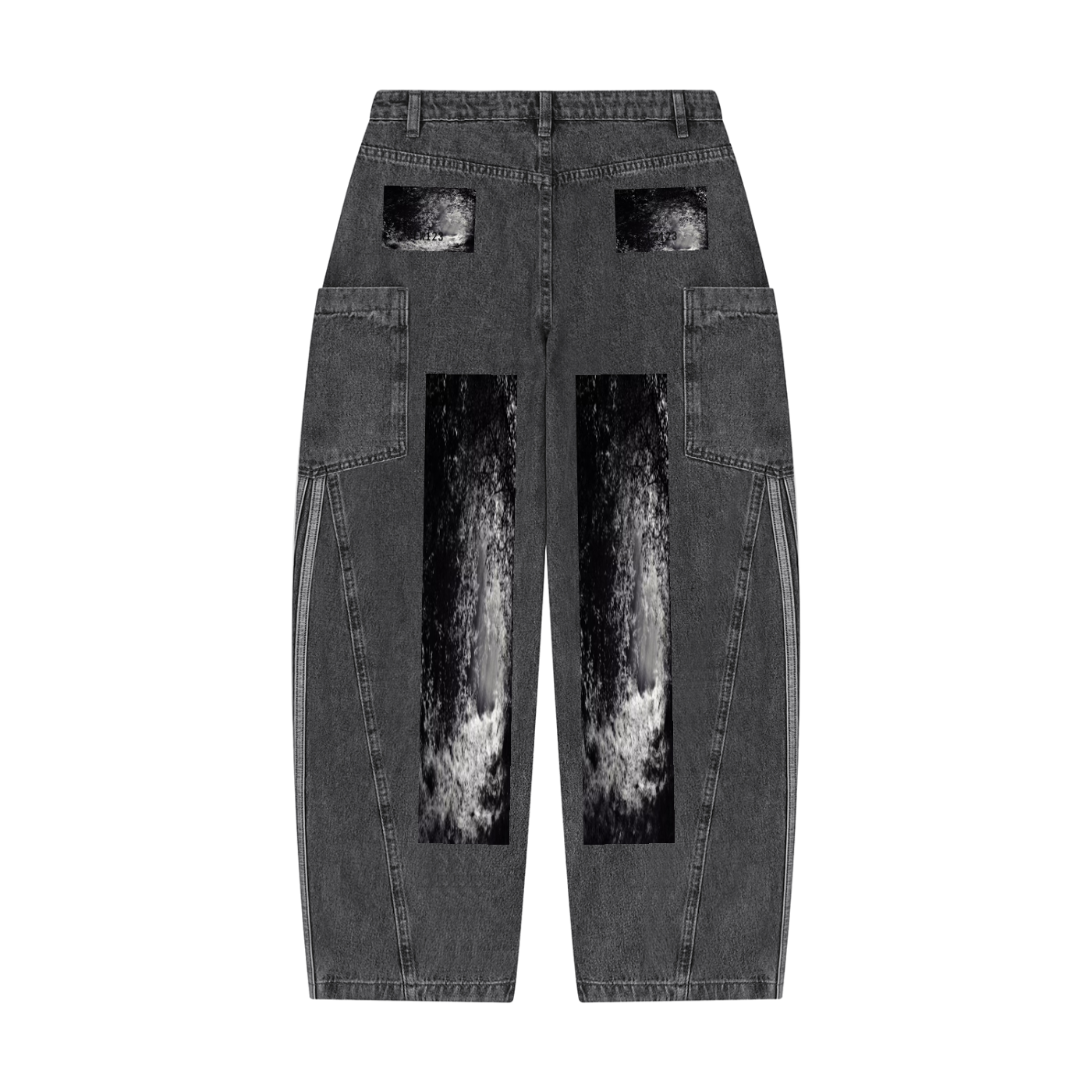 LW 123 Women's Vintage Wash Barrel Leg Jeans