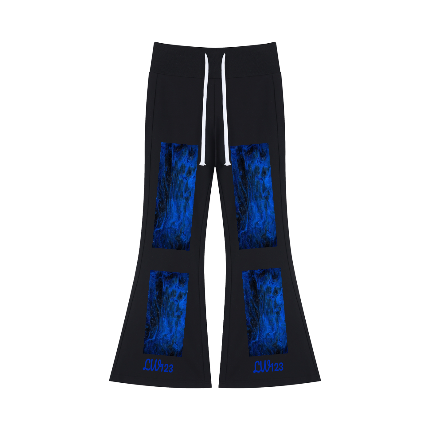 LW 123 Women's Drawstring Flared Leg Pants