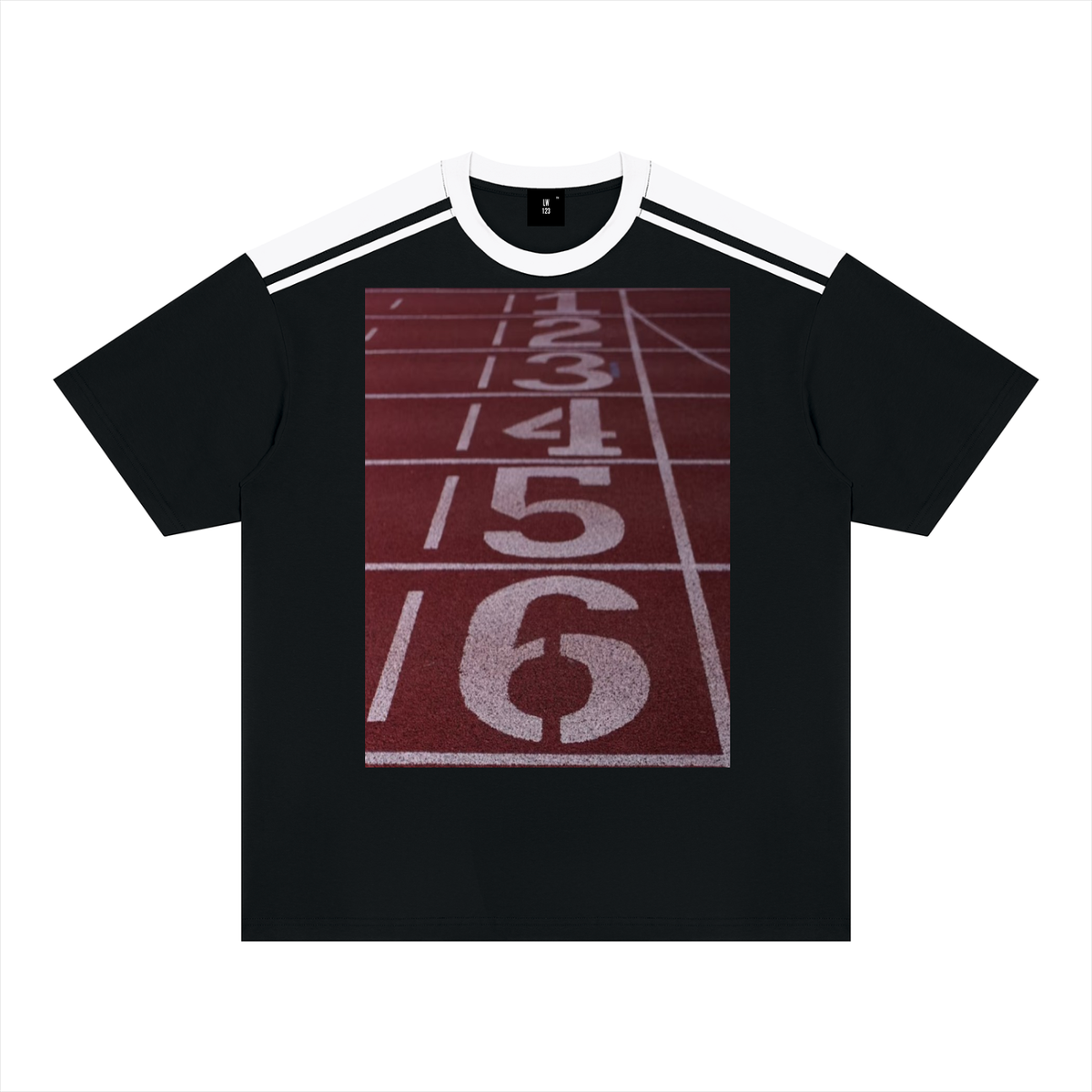 LW 123 Color Block Loose T-Shirt