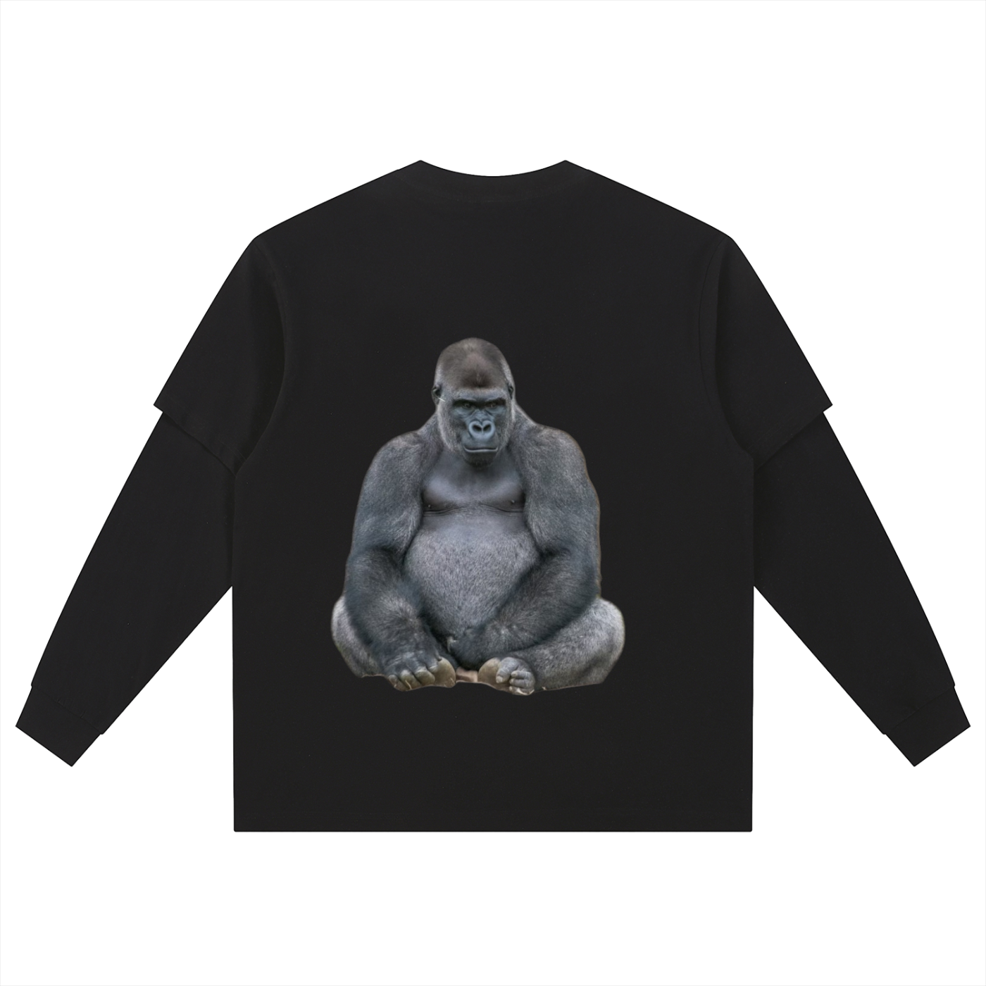Layered Long Sleeve Oversized Tee