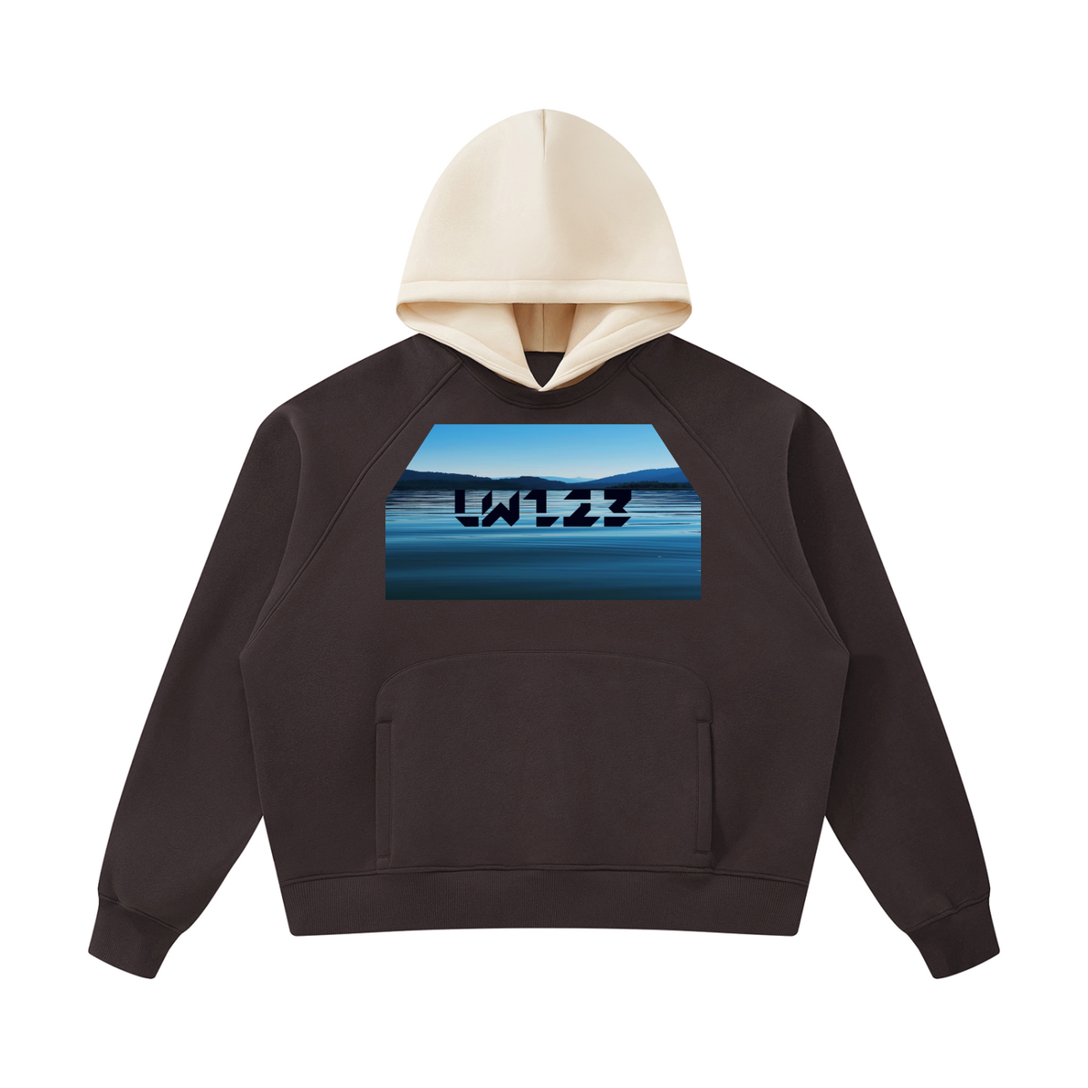 LW 123 Fleece Raglan Color Block Hoodie