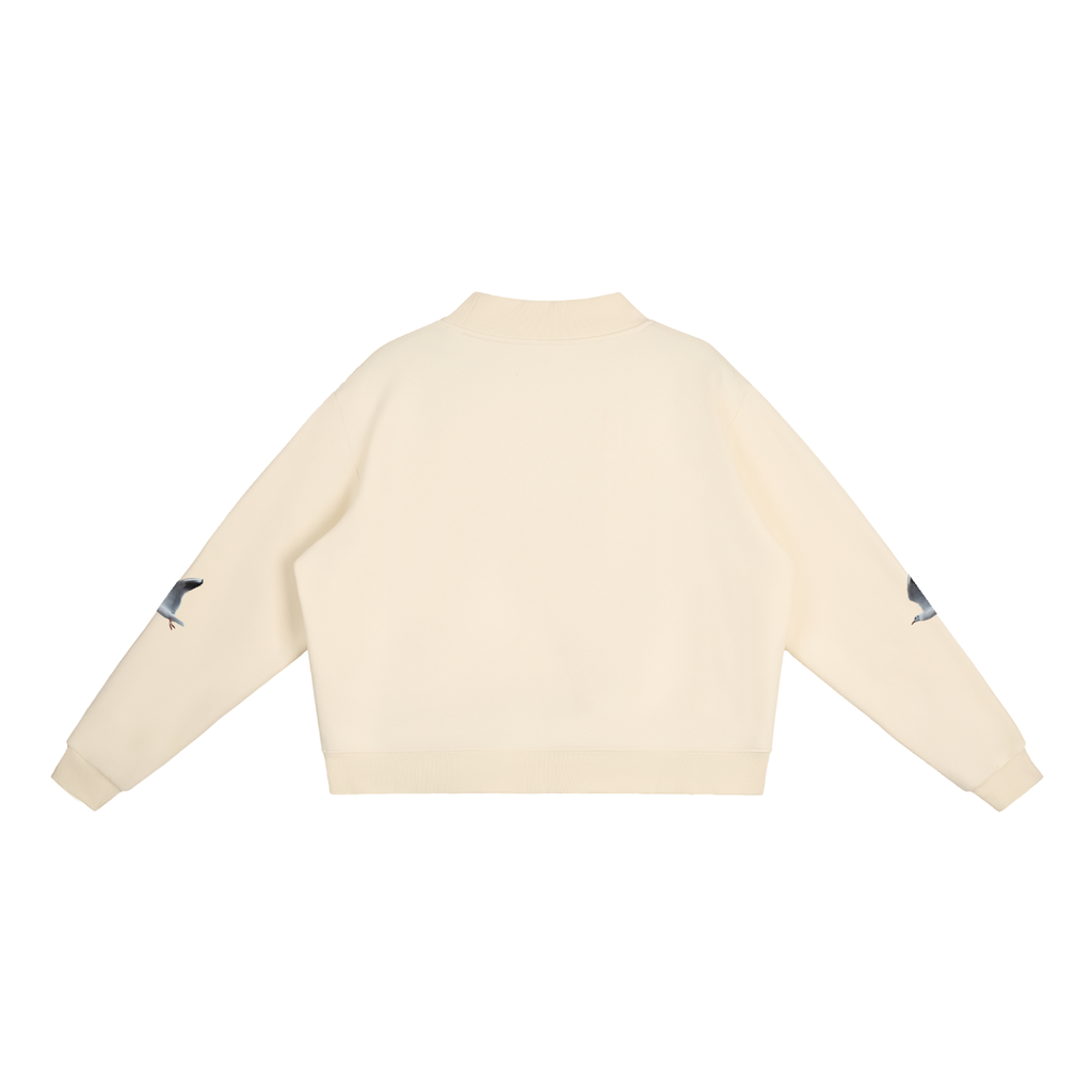 LW 123 Fleece Mock-Neck Crew Sweatshirt