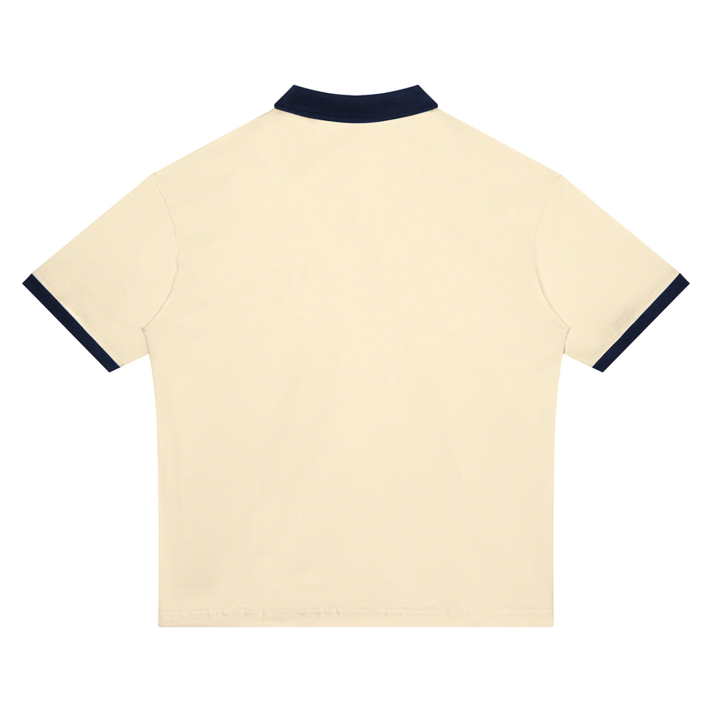 LW 123  Color Block Polo Shirt