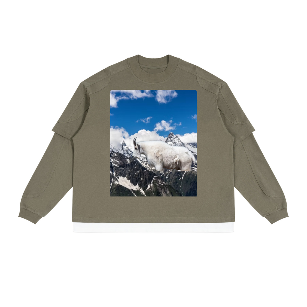 LW 123  Layer Color Block T-Shirt
