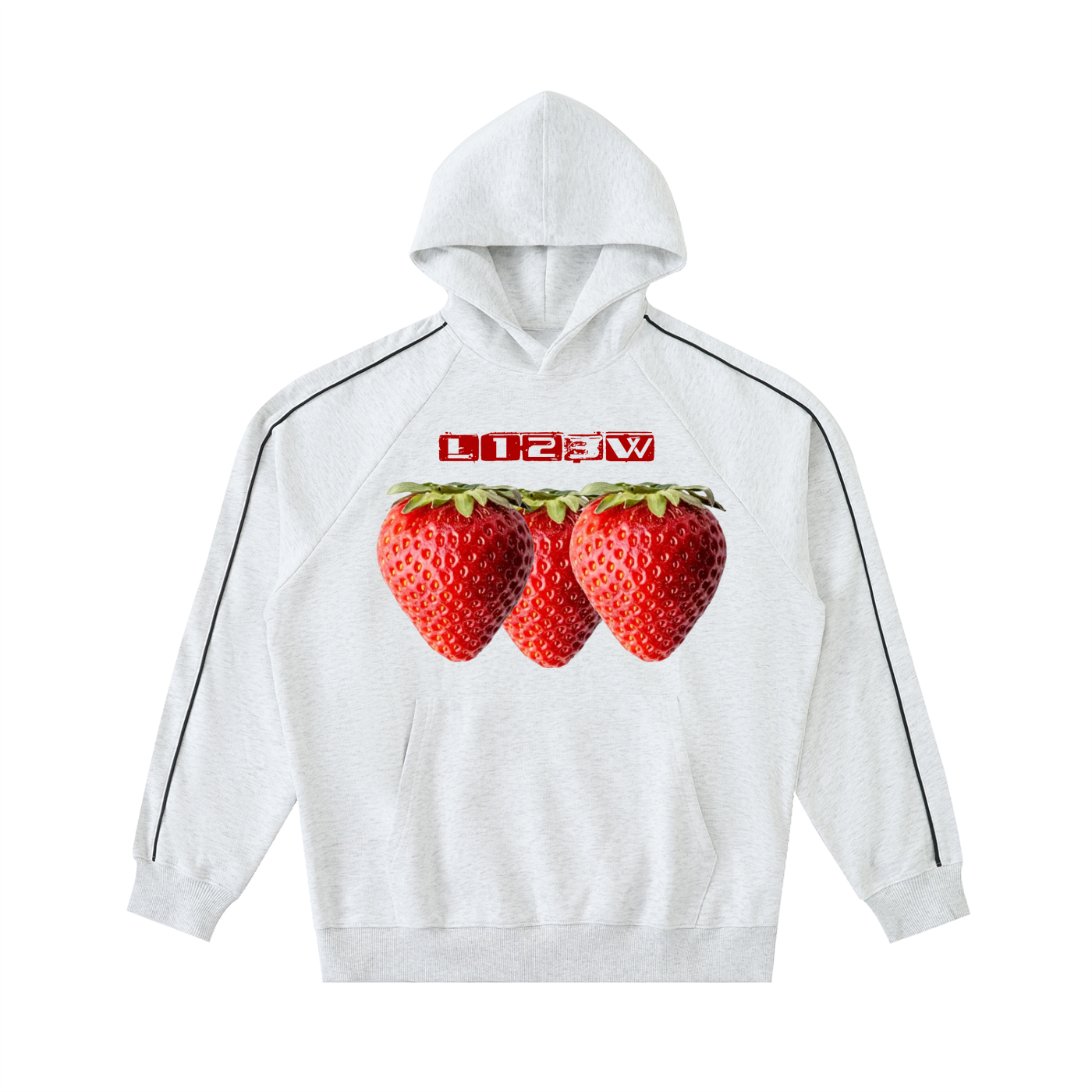 Contrast Piping Raglan Hoodie