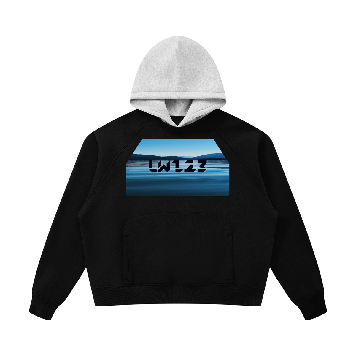 LW 123 Fleece Raglan Color Block Hoodie