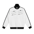 Contrast Side Stripe Fleece Track Jacket