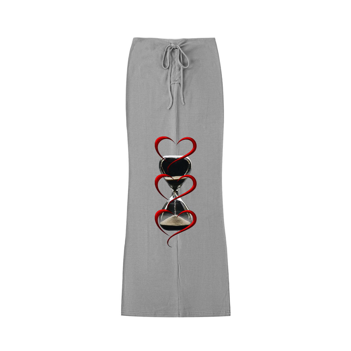 LW 123  Drawstring Maxi Skirt