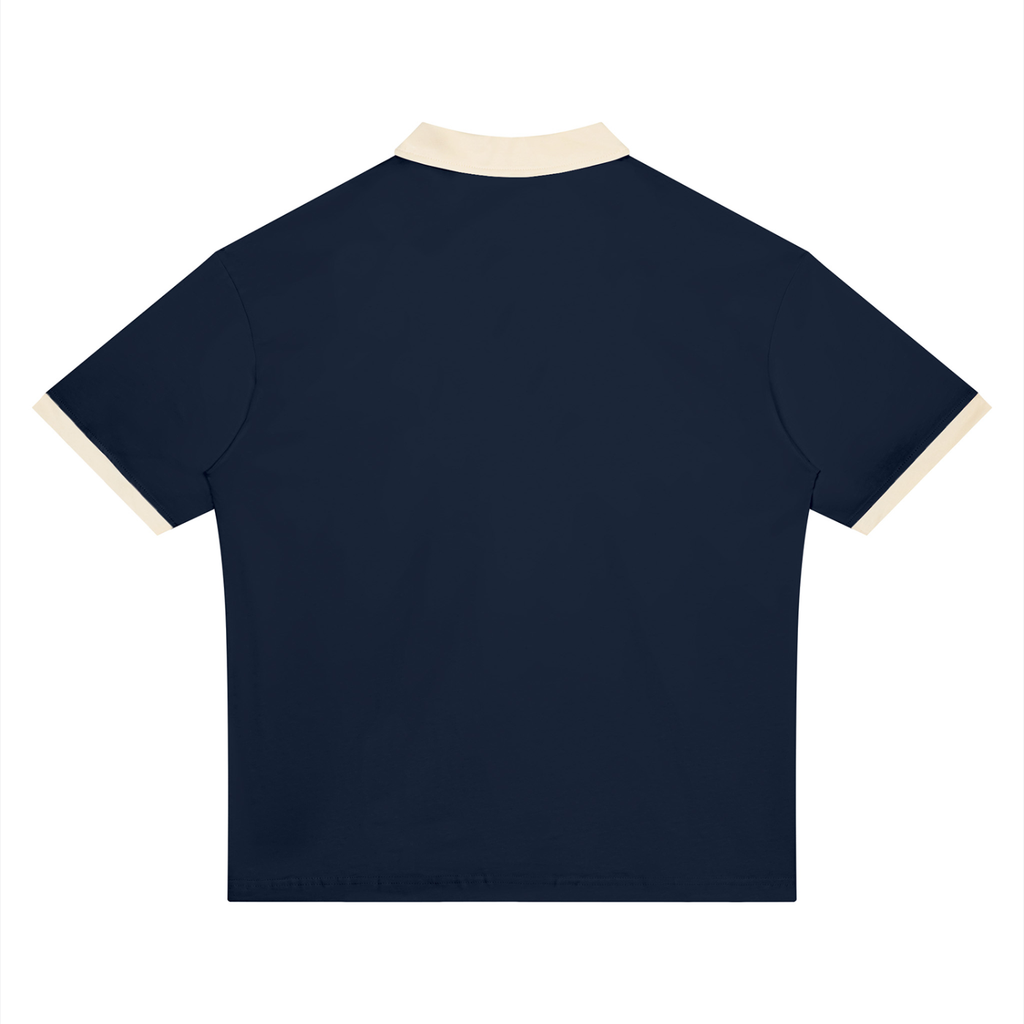 LW 123  Color Block Polo Shirt