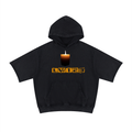 Unisex Mineral Wash Short Sleeve Hoodie