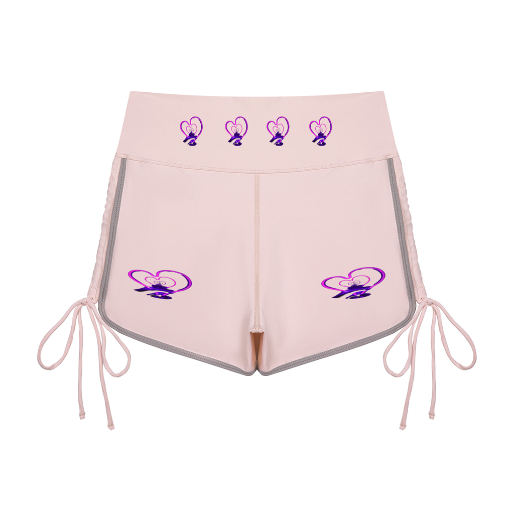LW 123  High Waisted Yoga Shorts