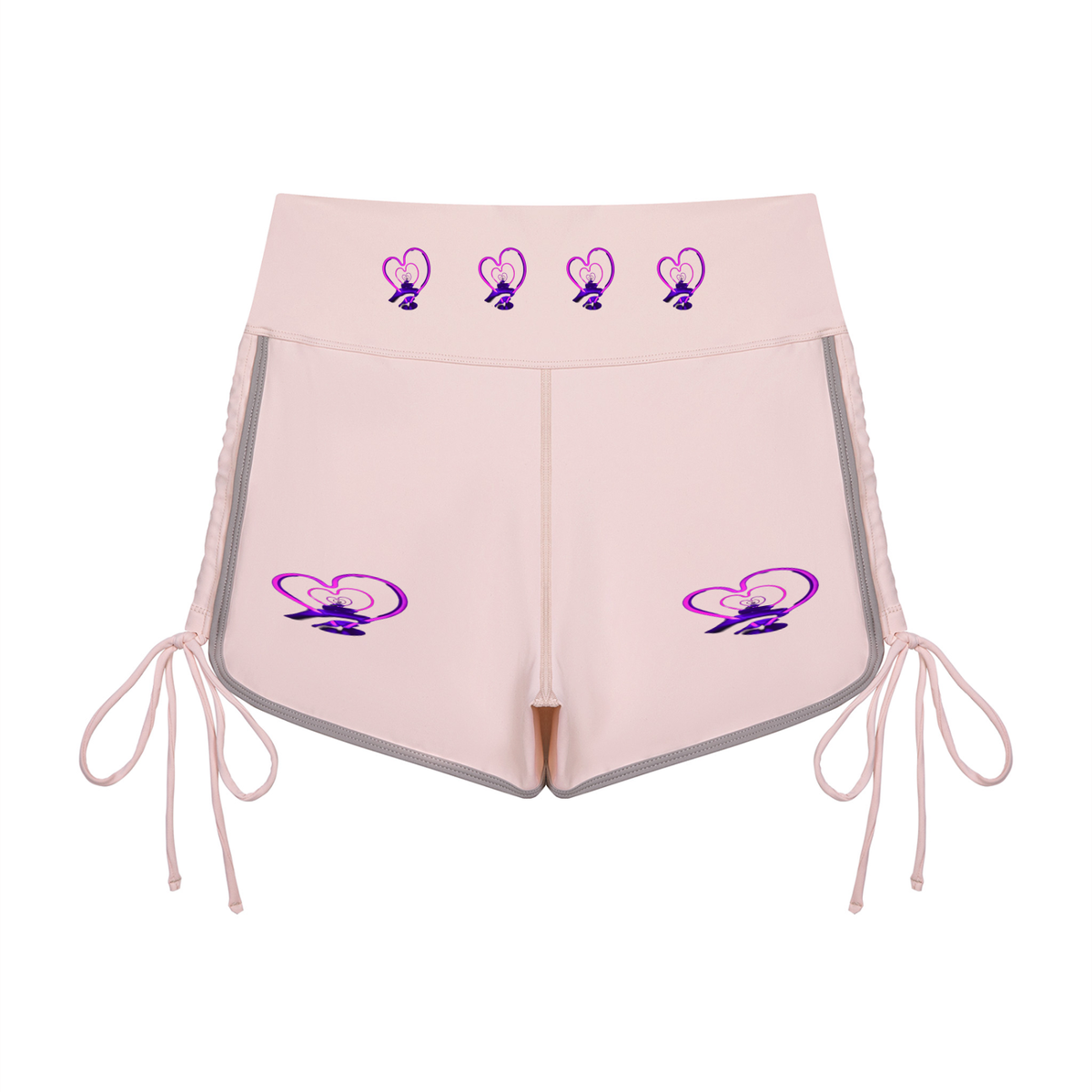 LW 123  High Waisted Yoga Shorts