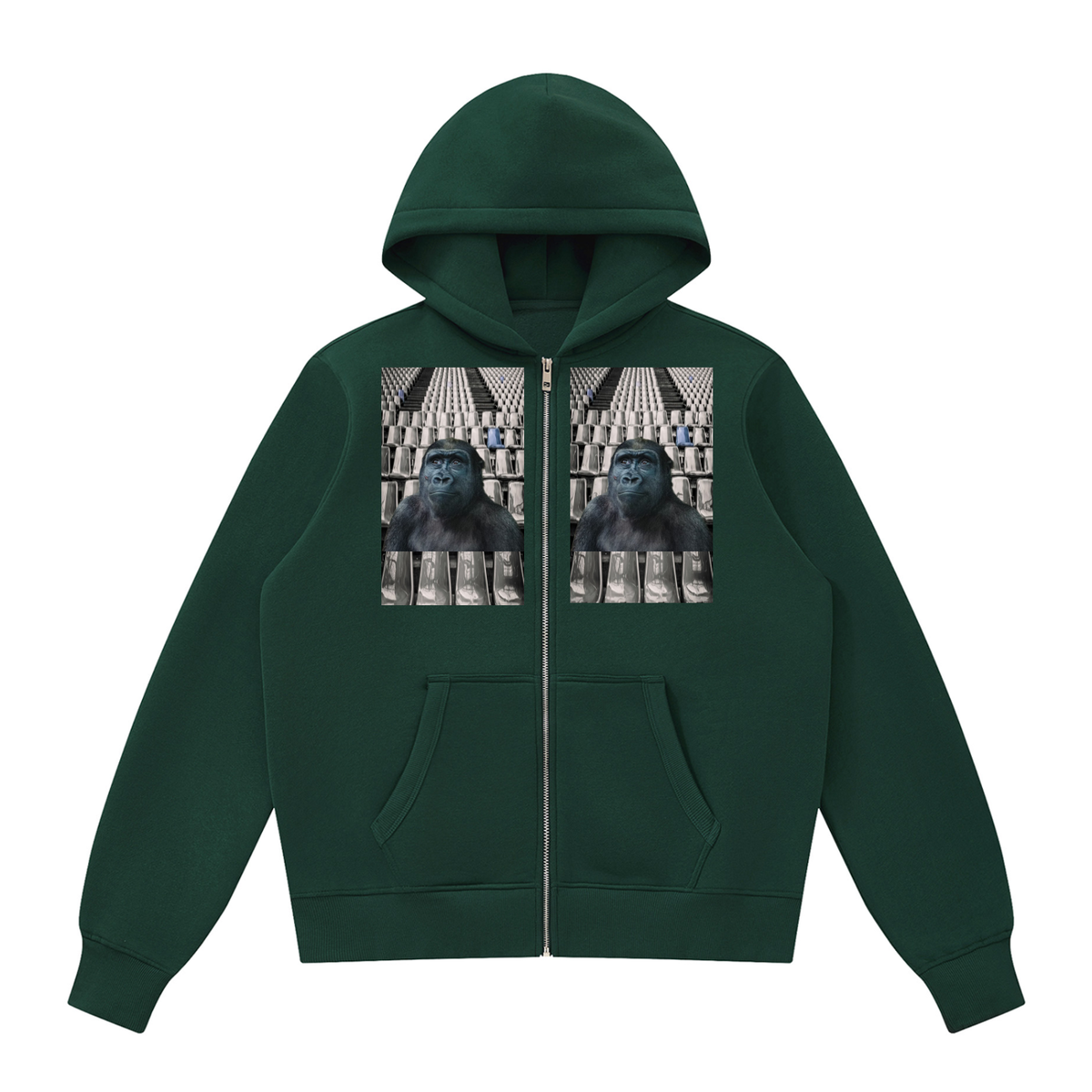 LW 123  Fleece Full Zip Hoodie