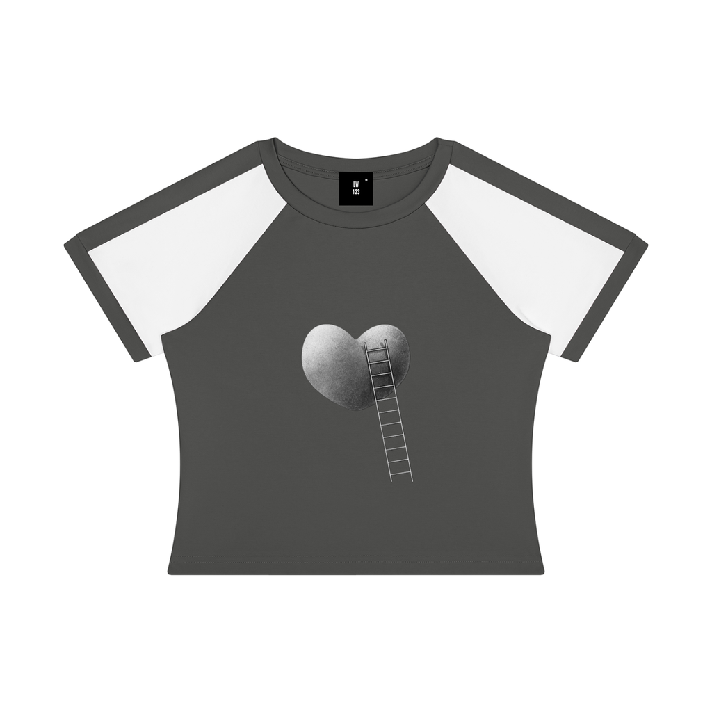 LW 123 Women’s Slim Raglan Color Block T-Shirt