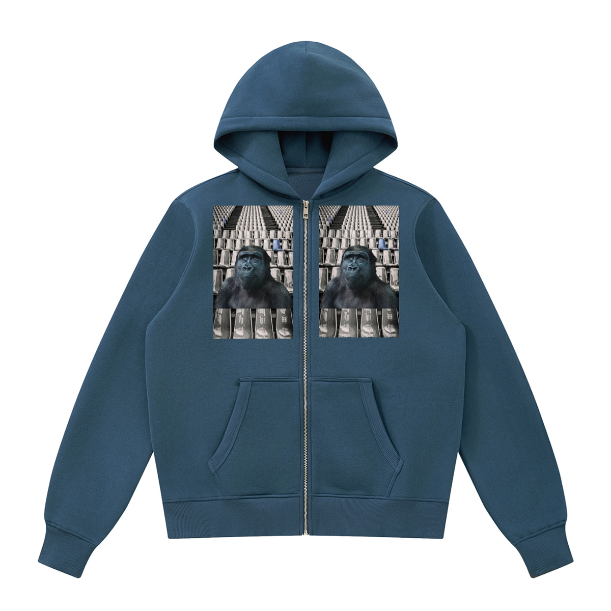 LW 123  Fleece Full Zip Hoodie