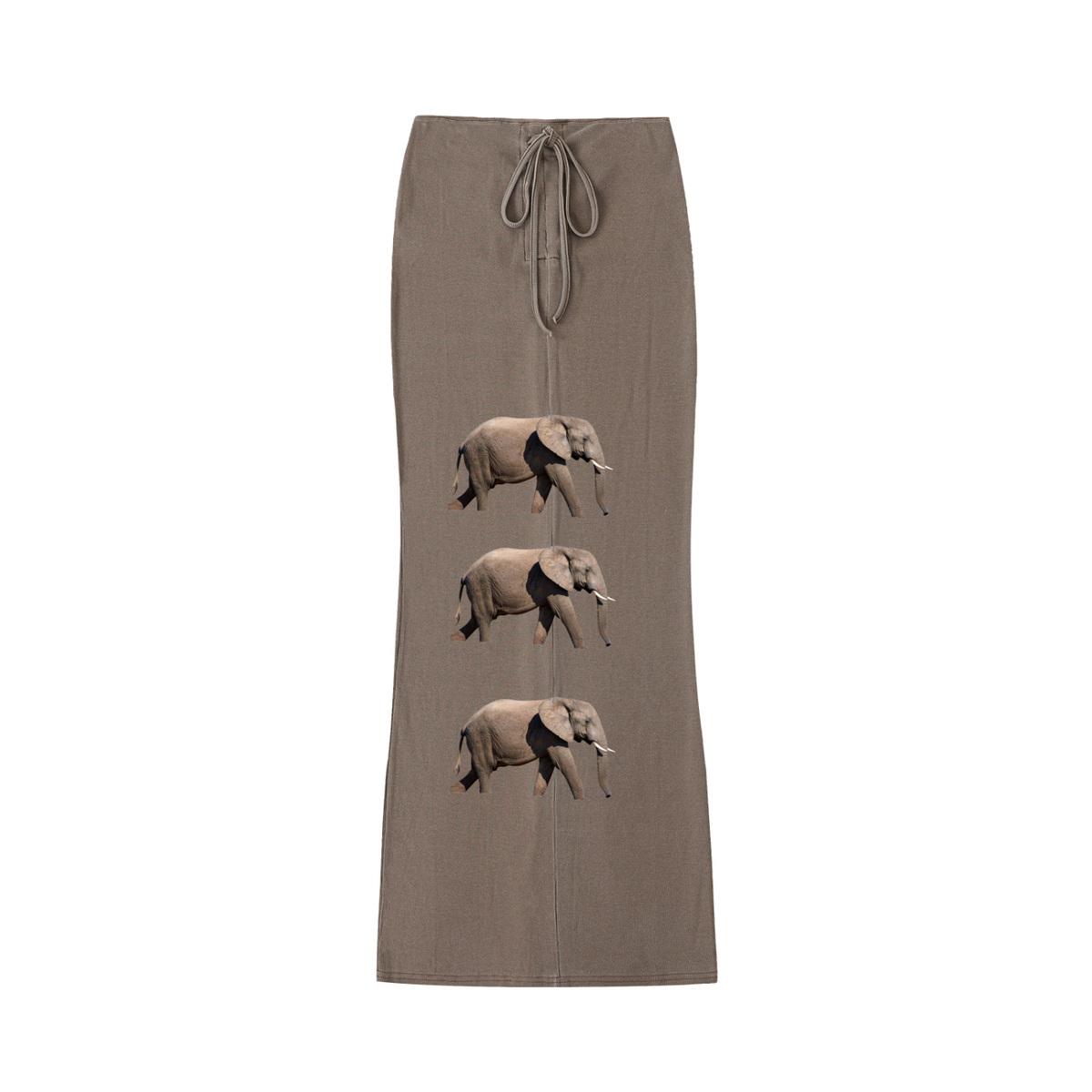 LW 123 Drawstring Maxi Skirt