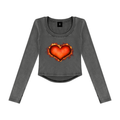 LW 123 Women’s Vintage Wash Crop T-Shirt