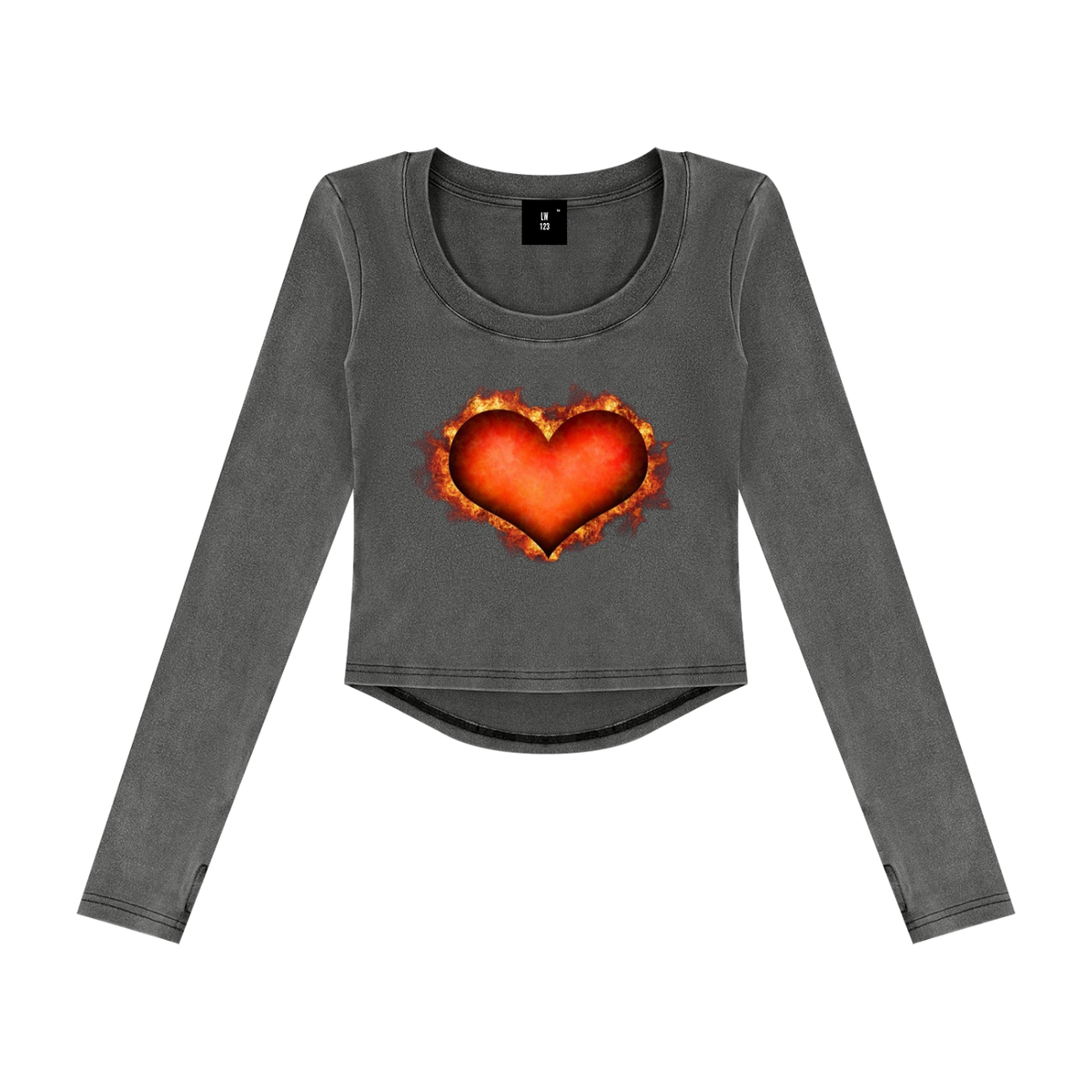 LW 123 Women’s Vintage Wash Crop T-Shirt
