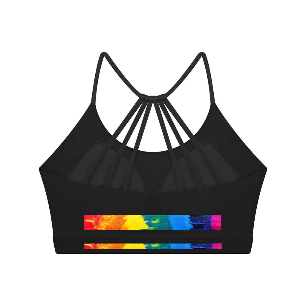 LW 123 Women's Yoga Color Block Sports Bra