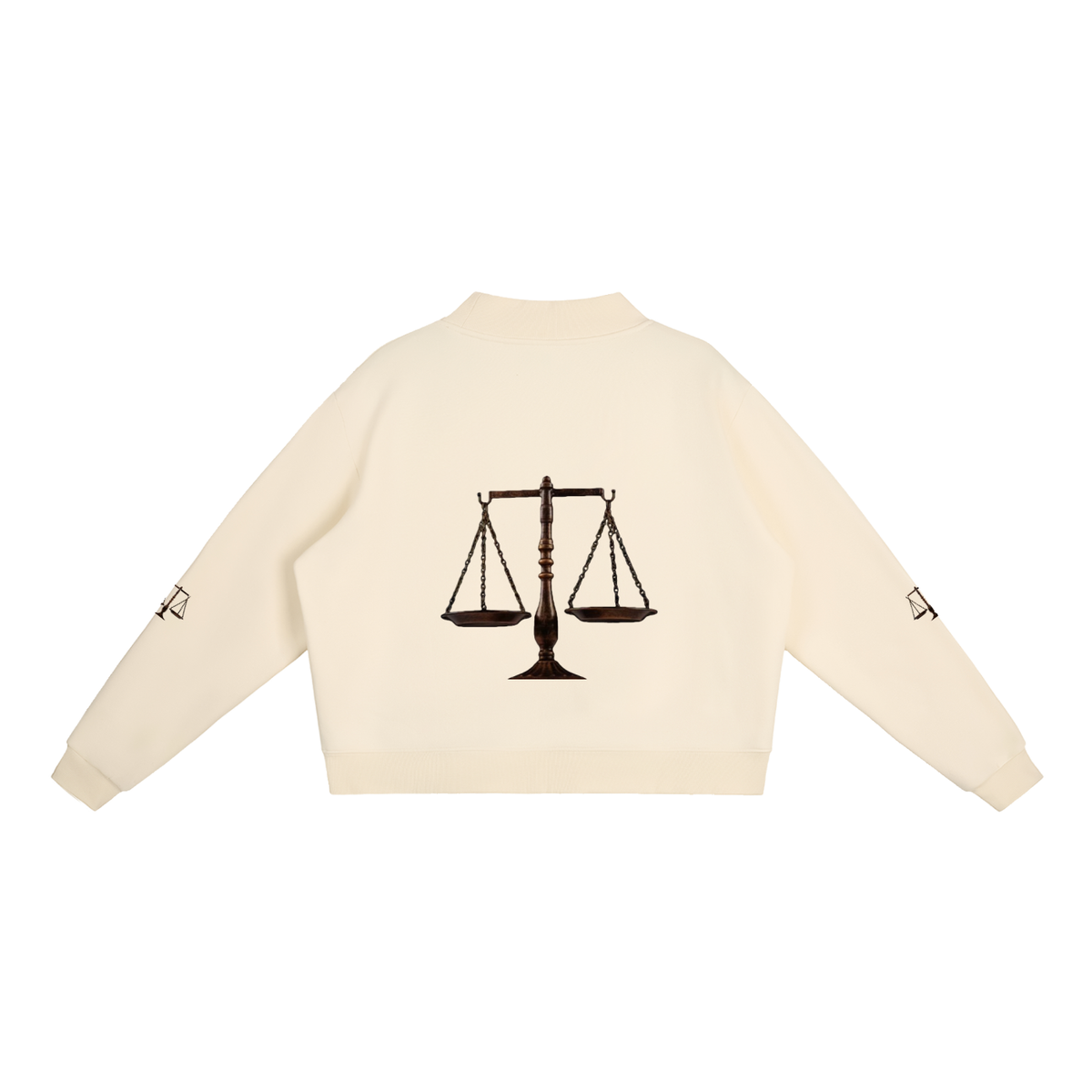 LW 123 Fleece Mock-Neck Crew Sweatshirt