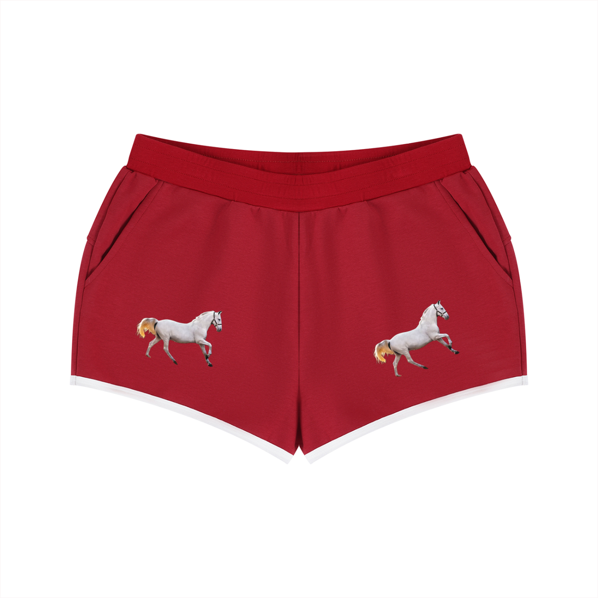 LW 123 Women's Retro Contrast Binding Shorts