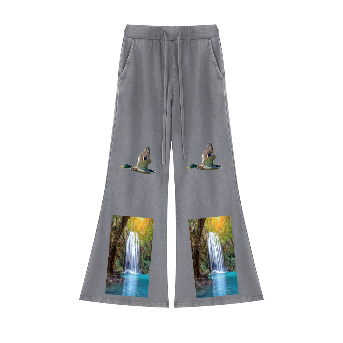 LW 123 Vintage Wash Flared Sweatpants