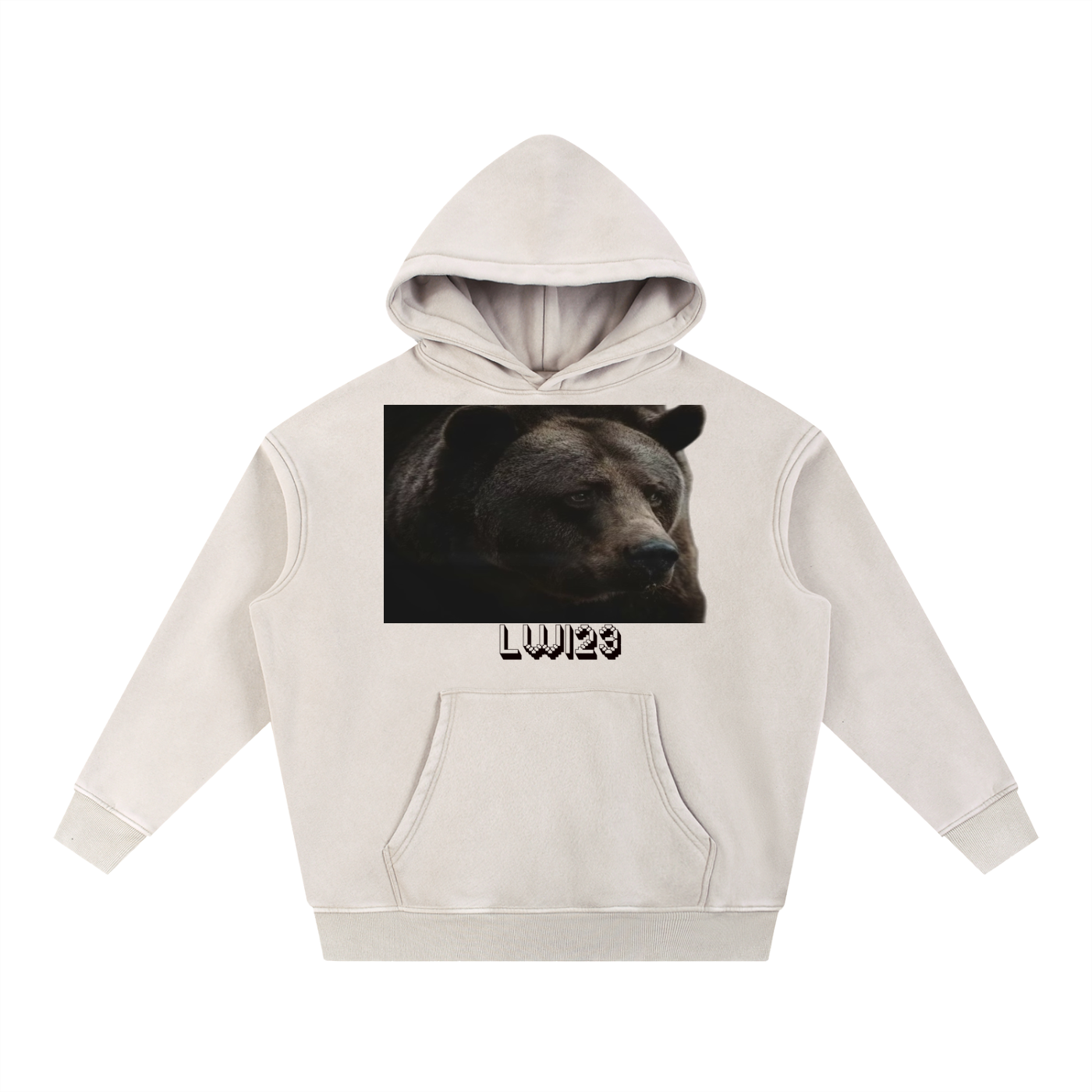 Snow Wash Fleece Oversize Hoodie
