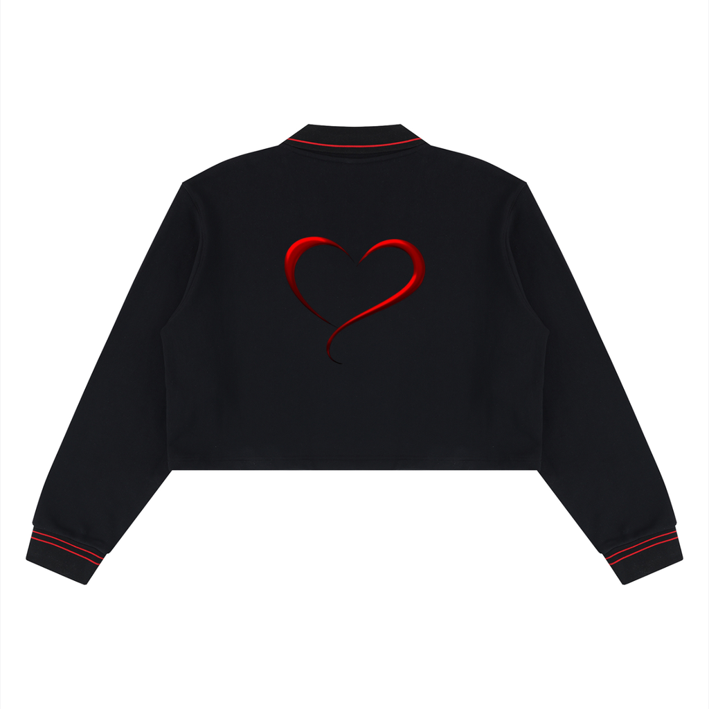 LW 123 Women’s Crop Collared Sweatshirt