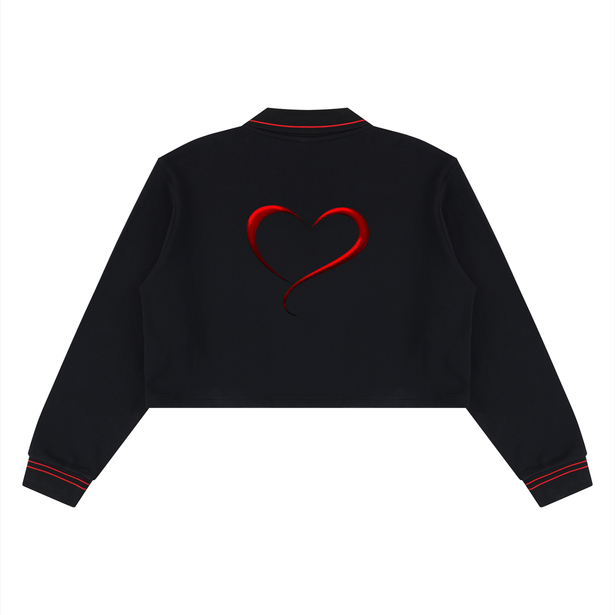 LW 123 Women’s Crop Collared Sweatshirt