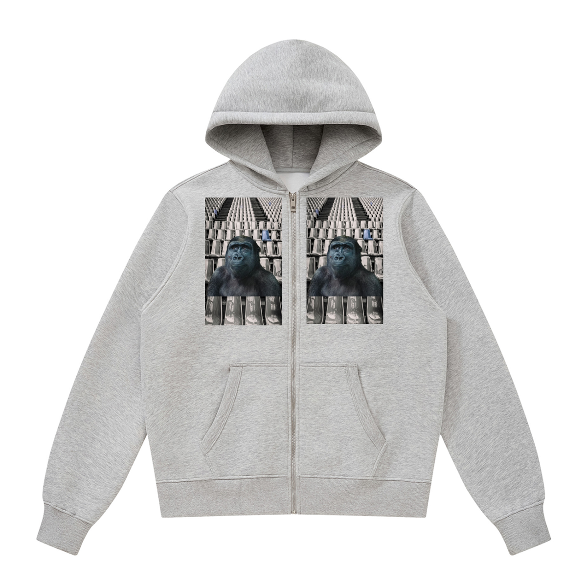 LW 123  Fleece Full Zip Hoodie