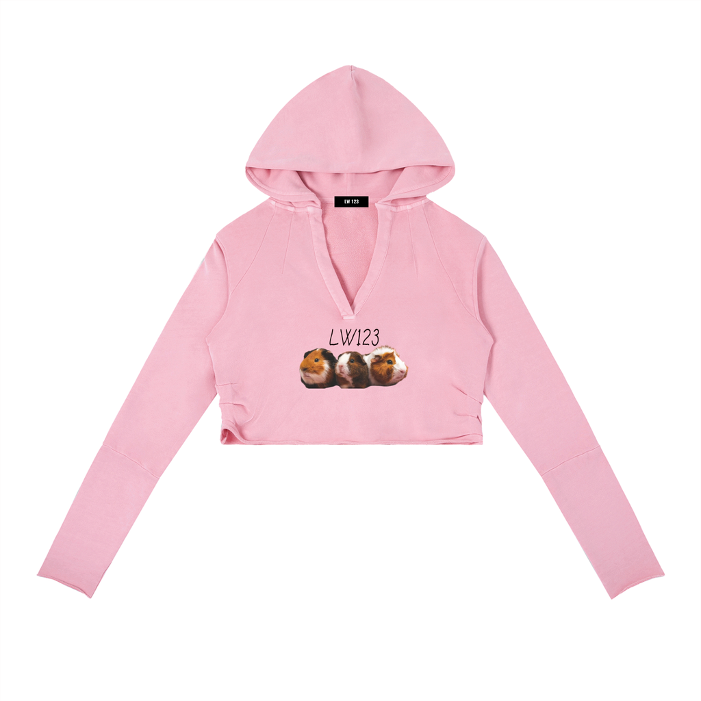 Vintage Washed Raw Edge Hoodie